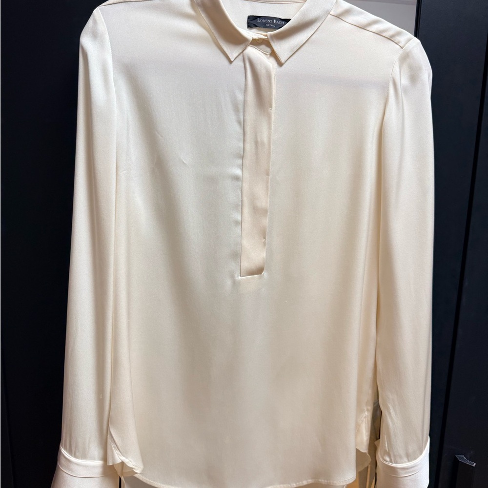 Cream Long Sleeve Blouse